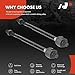 A-Premium 2 x Front Inner Tie Rod Ends, Compatible with Jeep Renegade 2015-2023 & Fiat 500X 2016-2018