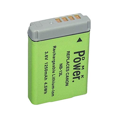 NB-13L DMK Power Replacement Battery Compatible Canon NB-13L and PowerShot G5X, G7X, G7 X Mark II, G9X, G9 X Mark II, G1 X Mark III, SX620, SX720, SX730, SX740