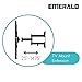 Emerald 8318 Full Motion TV Wall Mount which Pannels, Articulates and Tilts - for Flat and Curved TVs 17-55 inches,