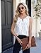 Blooming Jelly Womens Summer Tank Top Sleeveless Business Casual Outfits 2025 Basic Dressy Work Blouses M, White Stripe