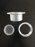 Do4U Patio Table Umbrella Thicker Hole Ring Plug and Cap Set (White)