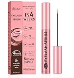 Biysber Lash Serum for Eyelash Growth: Premium Eyelash Growth Serum with Advanced Formula to Boost Longer Fuller and Thicker Lashes and Eyebrows - Gentle & Vegan for Sensitive Eyes