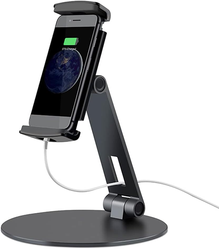 クリエイティブ調整可能な折りたたみ携帯電話タブレットスタンドクレードルドックホルダーアルミ合金デスクトップ 4-14 インチ怠惰なブ