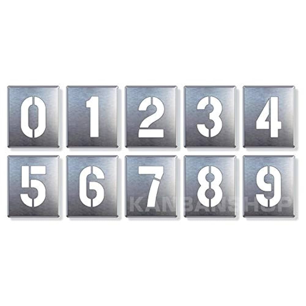 Amazon.co.jp: 駐車場番号印刷・スプレー吹付け型枠【 数字大