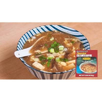 Kikkoman Egg Flower Soup Mix Hot and Sour, 0.88 oz (Pack of 12)