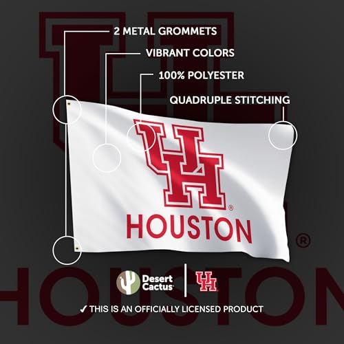 Banner Cougars UH de la Universidad de Houston para interior y exterior 4