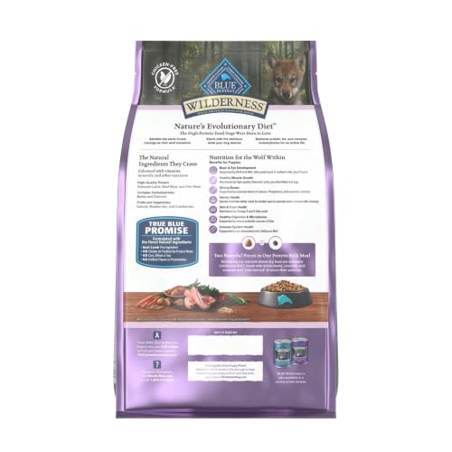 Blue Buffalo Wilderness Lamb & Wholesome Grains Puppy Dry Dog Food, 4.5 lb - image 2