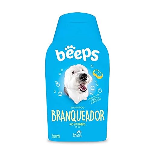 Pet Society Beeps Shampoo Branqueador 500Ml Beeps Para Cães