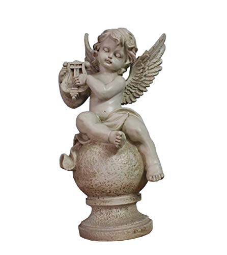 YTOOZ Sculpture décorative d'ange, Statue d'ange en Plein air Ange Beau modèle résine Arts décoratifs Antique Village étang Balcon Cadeau