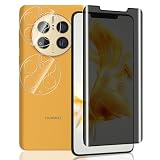 Yieehhow Privacy Pellicola Protettiva per Huawei Mate 50 Pro, Include [2 Pezzi] Pellicola Fotocamera e [1 Pezzo] 9H Anti-Spia Vetro Temperato, Senza Bolle Protezione Schermo per Huawei Mate 50 Pro