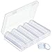 MengH-SHOP Capsules de Monnaie 30mm Capsules de Pièces en Plastique Rondes Capsules à Monnaie avec Boîte d'Organisateur de Stockage pour Collecte de Pièce de Monnaie 100 Pièces