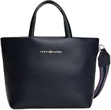 Tommy Hilfiger TH LOGOTAPE MINI TOTE AW0AW17694 - Bolso tote para mujer, One Size