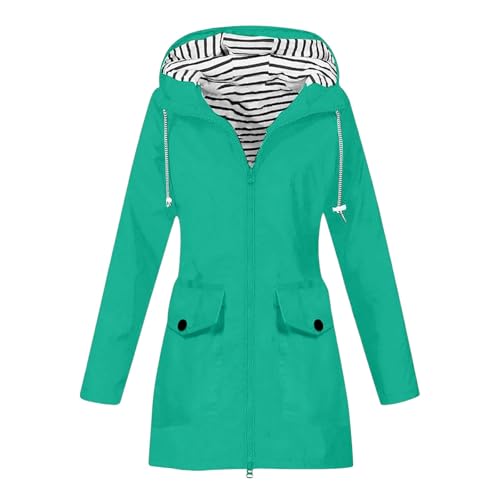 Chaqueta impermeable para mujer con capucha – Chaqueta deportiva para mujer con bolsillo, abrigo ligero, chaquetas cómodas para montañismo abrigos a prueba de viento, chaqueta de moda, sudadera con