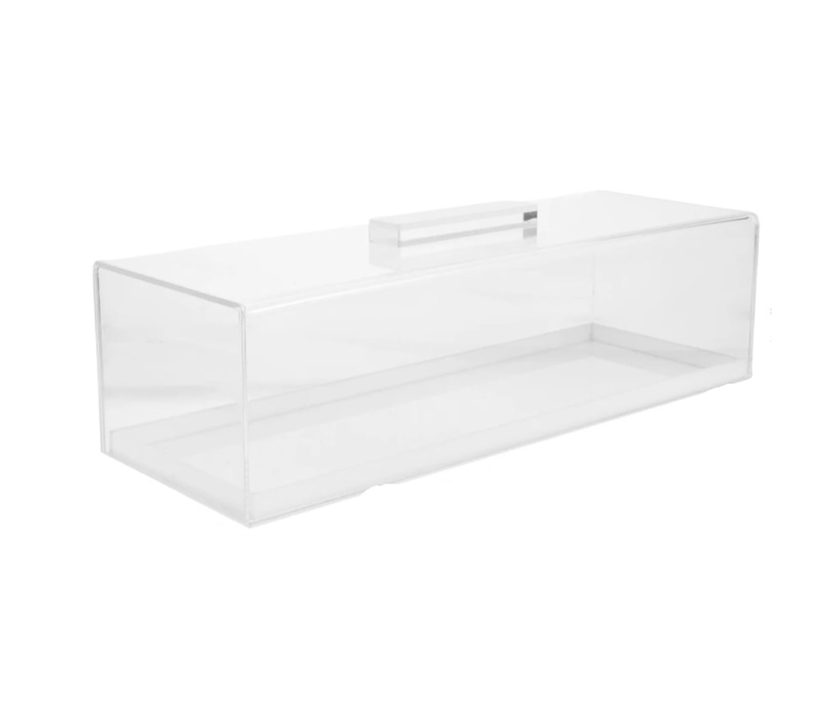 LUYSGBXR Bread Bin Multifunctional Cake Stand Rectangular Dessert Display Tray Clear Lid Portable Bread Cookie Holder(White)