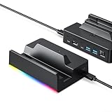 5-in-1 Dockingstation für ROG für Xbox Ally-X, 4K@144Hz 100W Aufladen USB Hub Dockingstation für Gaming Handheld Multi-Port Hub