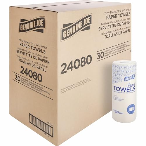 Genuine Joe-GJO24080 2-Ply Household Roll Paper Towels...