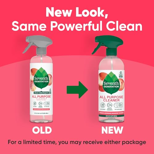 Seventh Generation All Purpose Cleaner, Degreasing Formula, Fresh Morning Meadow Scent, 23 oz (Pack of 4) - image 7