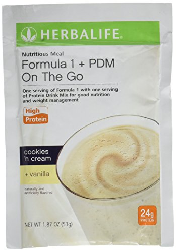 Herbalife F1 Formula 1 7 Packets - Cookies and Cream (2 Scoops) +