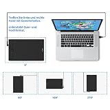 HUION Inspiroy H580X Grafiktablett mit batterielosem Stylus und 8 Express-Tasten, Zeichentablett...