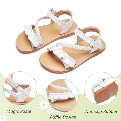 Image of GINFIVE Toddler Girls Sandals Girls Toddler Sandals Little Girls Kids Shoes