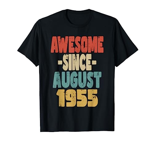 1955 cumpleaños vintage retro impresionante desde agosto de 1955 Camiseta