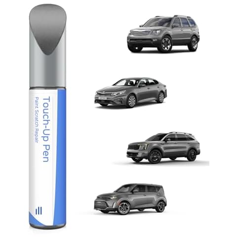 PARTS4EV IM Titanium Silver Touch Up Paint Compatible with Kia Exact Match Chips and Nicks Touch Up Cover