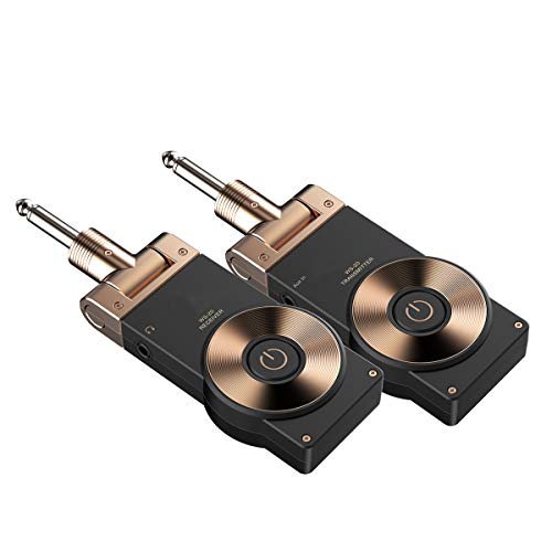 Sistema inalámbrico de guitarra recargable de 2.4G con transmisor y receptor, tiempo de trabajo de 8 horas miniatura 3