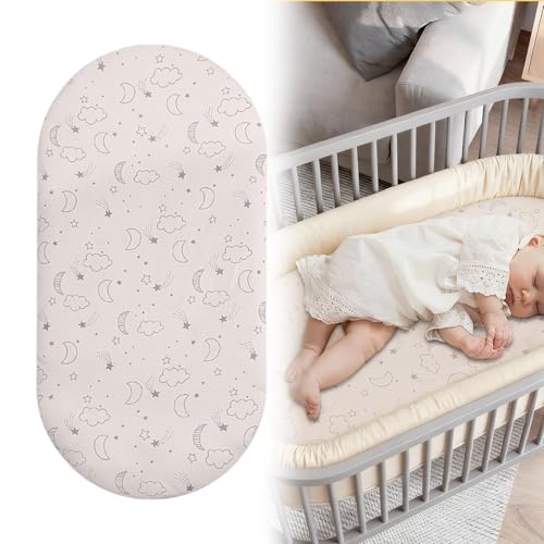Saituo Home Lakan för babysäng, sängkläder för barnvagnar, för barnvagn, lakan, barnvagn, madrass, babysäng, 83 x 43 cm (rosa)