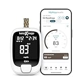 Keto-Mojo GK+ Blood Glucose Monitor Kit with 70 Glucose Test Strips – At-Home Diabetes Glucometer, Testing Bluetooth Blood Sugar Meter with App Tracking