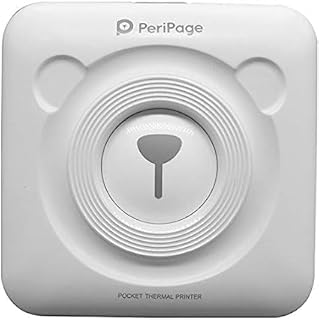 Mini impressora portátil de fotos para telefone impressora térmica de bolso para smartphone impressora instantânea impressora de recibos peripágina Bluetooth sem fio máquina impressora de adesivos (branca)