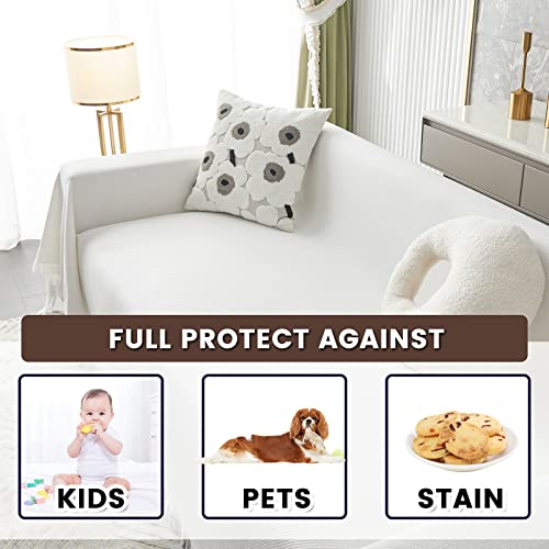 image for MYSKY HOME Sofa Covers Couch Covers for 2 Cushion Couch Sofa Slipcover