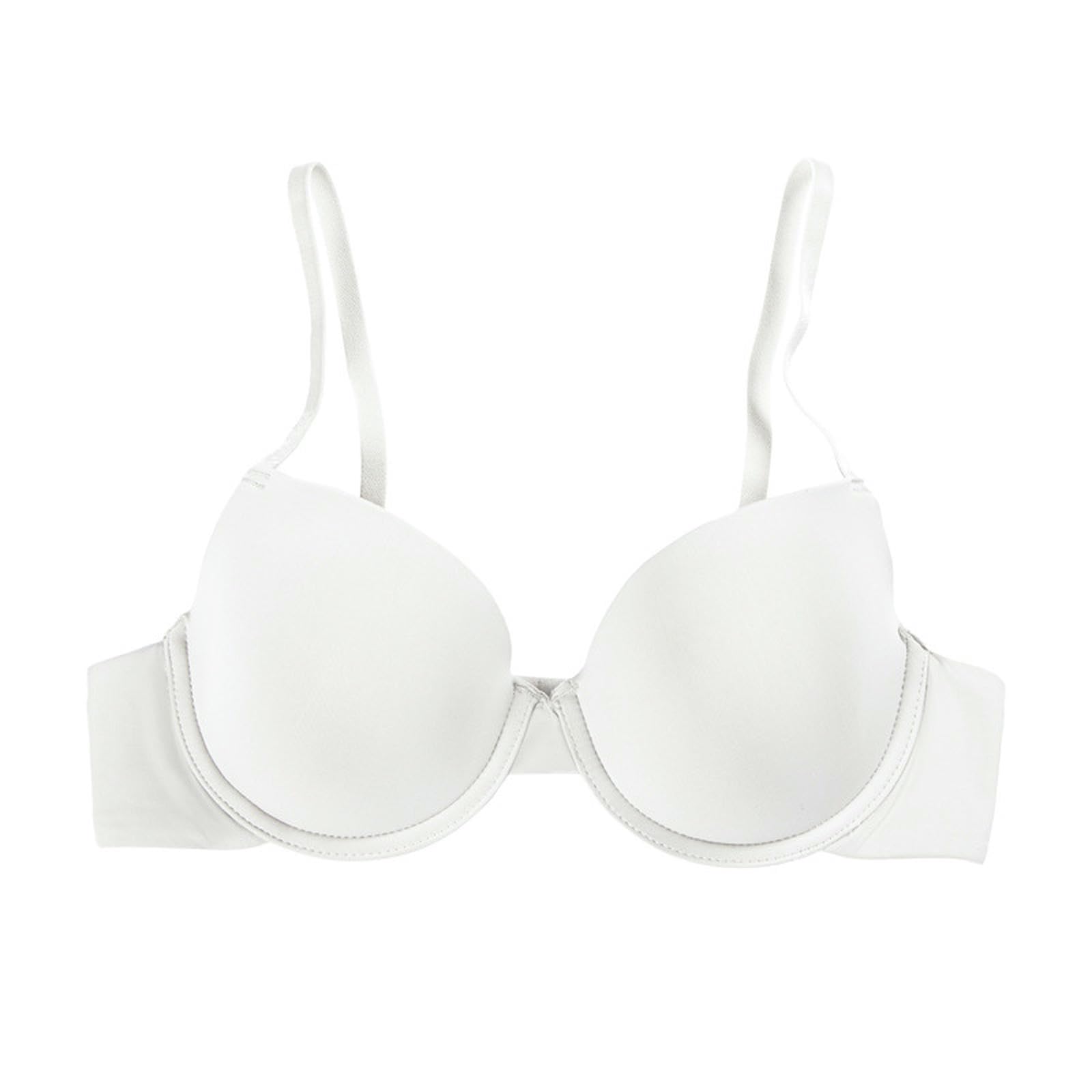 Reggiseno Donna Pacchetto di 3 Donne Underwired Reggiseni Corpo Make-up Biancheria Intima, Stretch Crop Top Gilet Comfort Bracelets Classici-bianco-80b