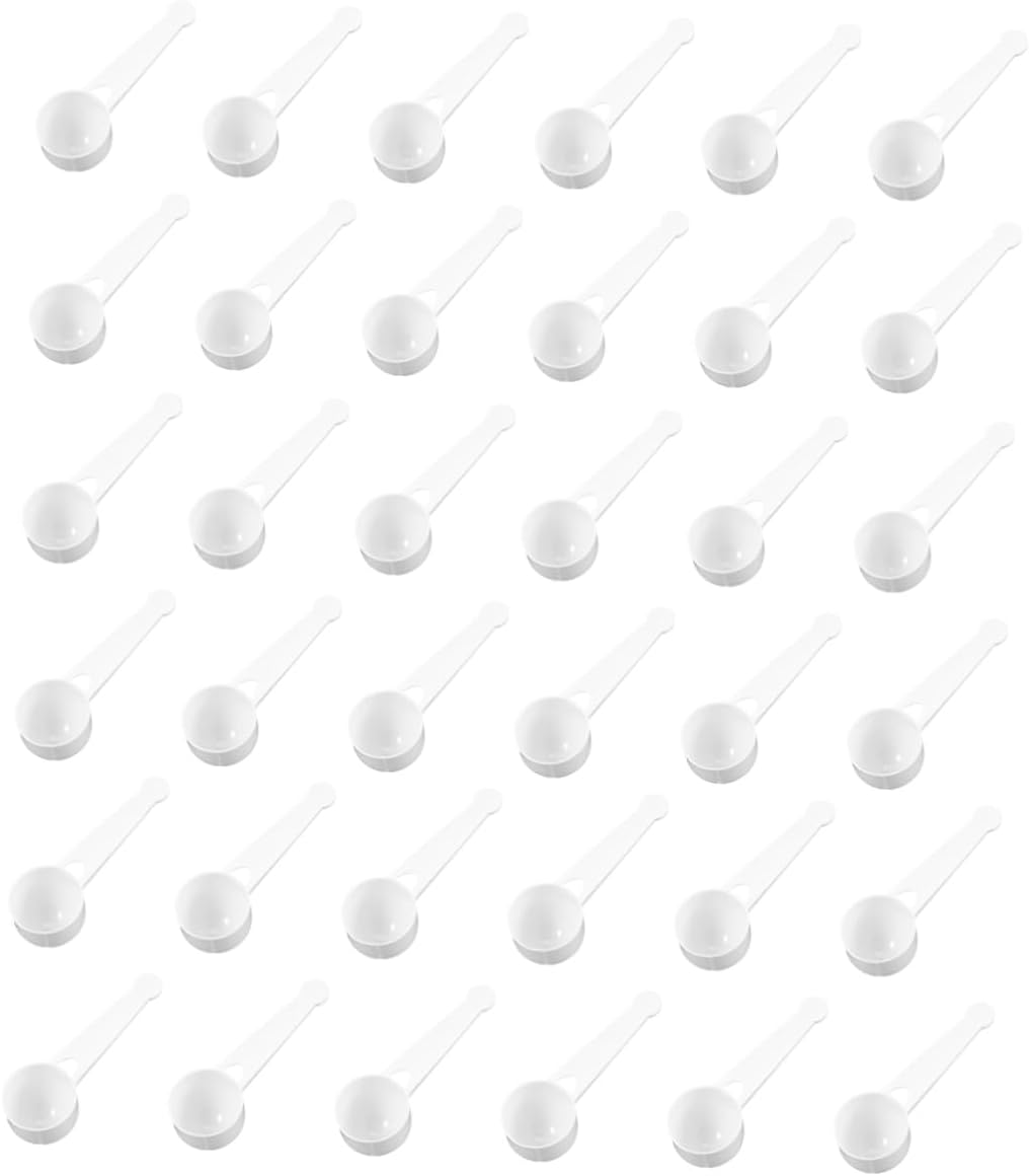 Cabilock 100Pcs Measuring Spoon Quantitative Spoon for Cooking Baking for Solid Liquid Powder Ingredients Safe Odorless Material for Home Use