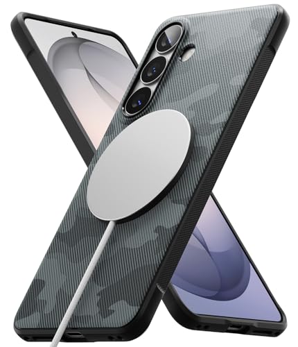 Ringke Coque pour Samsung Galaxy S26 Plus Case Accessoires [Onyx Magnetic] Protection Antichoc TPU Flexible Compatible MagSafe Étui Magnétique Antidérapante...