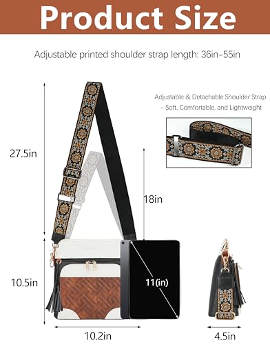Image of Crossbody Bags for Women with Built In Wallet,RFID Travel Purse