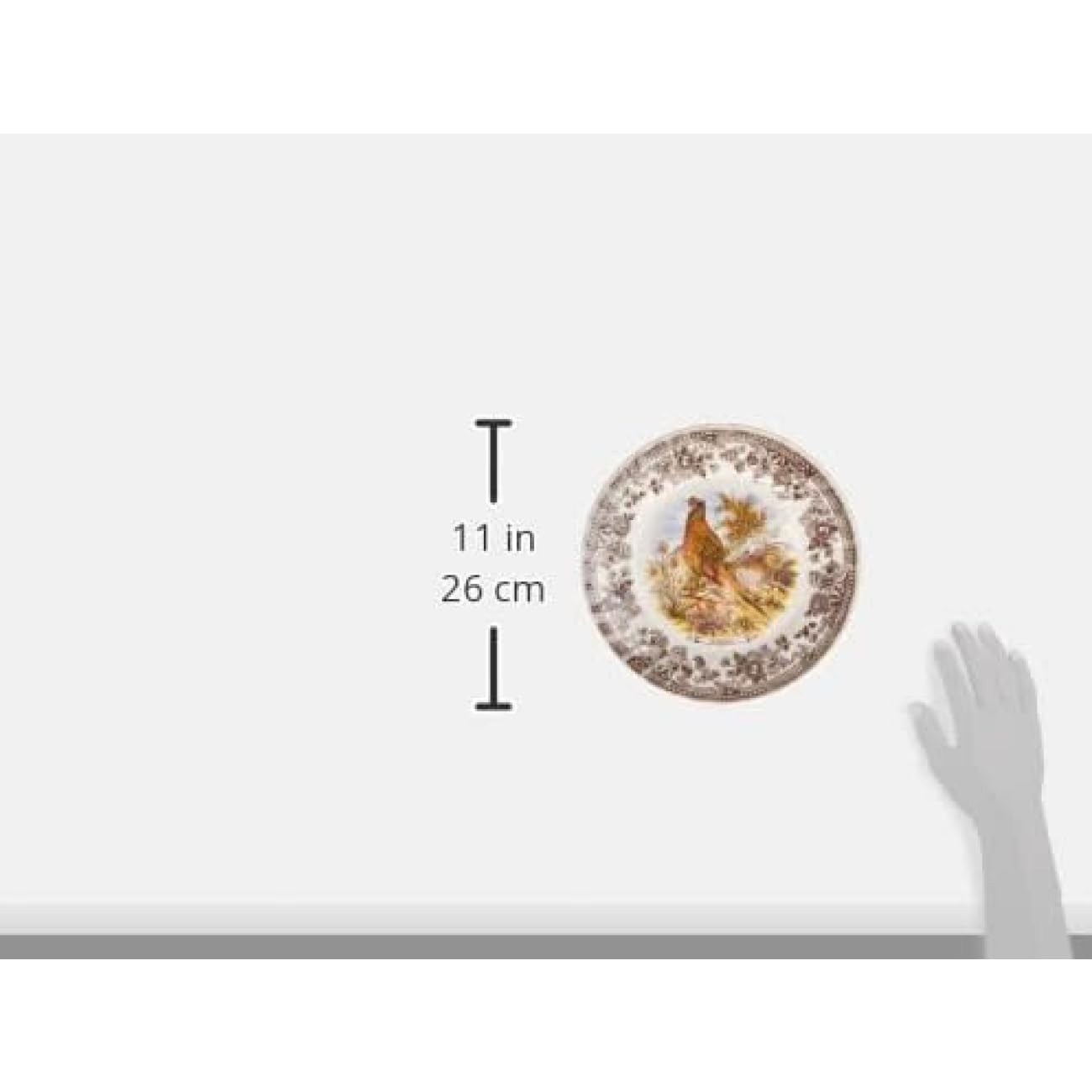 James Sadeler&Sons by Churchill, Servizio Tavola 18 pezzi Wild Life, Earthenware, Bianco Avorio/Marrone