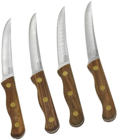 Chicago Cutlery B144 4pc Walnut Tradition Steak Knife Set