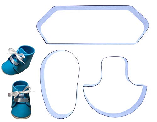 Baby Shoe 3D (Lace Up) - Stainless Steel Cutter