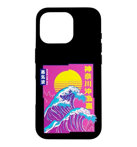 The Great Wave, Vaporwave �A�j�� ���I�O���b�` ���{�� �X�}�z�P�[�X iPhone 16 Pro �p