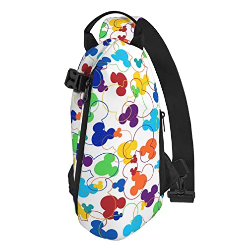 Cartoon Sling Bag For Women Men Sling Backpack Small Crossbody Shoulder Bag Travel Hiking Shoulder Chest Bag #TOP2