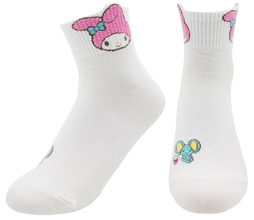 Image of JJMax Women's Kitty Cute Cartoon Cotton Blend Ankle Socks Sets