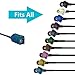 Bingfu Fakra Z Female to Male Vehicle Antenna Extension Cable 1m 3 feet for Car Stereo Android Head Unit GPS Navigation FM AM Radio Sirius XM Satellite Radio 4G LTE TEL Telematics Bluetooth Module