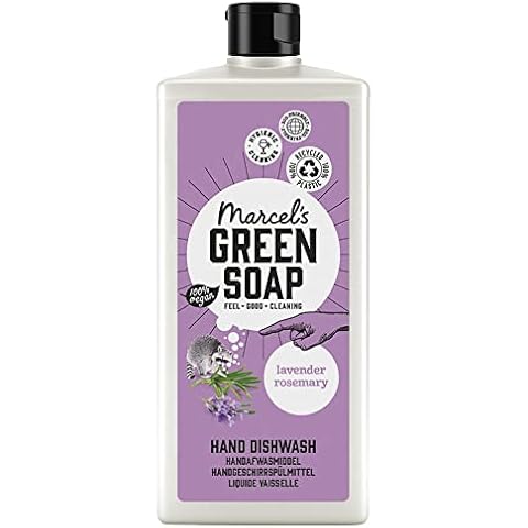 Marcel's Green Soap - Dishwash Lavender & Rosemary - Dishwashing Liquid - 100% Eco friendly - 100% Vegan - 97% Biodegradable - 500 ML Cover