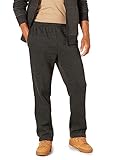 Ein entspanntes, gerades Bein und ein elastischer Bund mit Kordelzug verleihen dieser klassischen Freizeithose einen Lounge-Ready-Stil