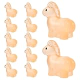 LABRIMP 24個セット 2026年干支馬ミニチュア置物 暗闇光る樹脂製馬の彫刻 中国旧正月飾りとして繁栄象徴デスク コレクション用ガーデン