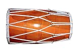 Holz indische Volksmusikinstrument Dholak Drum Gebunden Seil Entwurf