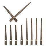 QUARKZMAN 5 Set Holzuhrenzeiger, Walnussholz-Uhrenzeiger-Uhrenset für die Reparatur von Uhren, passend für 10-Zoll-Wanduhren, 4,33 Zoll