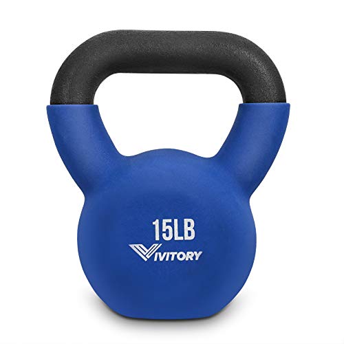 Vivitory Neoprene Coated Kettlebells, Solid Cast Iron, 5 Weight Available, 5 To 30 Lbs, For Men And Women Strength Training And Fitness #TOP3