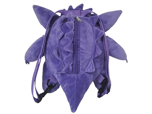 CyP Brands Pokémon Kinder-Rucksack, Plüsch-Design, mit verstellbaren und abnehmbaren Bändern, Violett, offizielles Produkt, dunkelviolett, Estandar, Casual