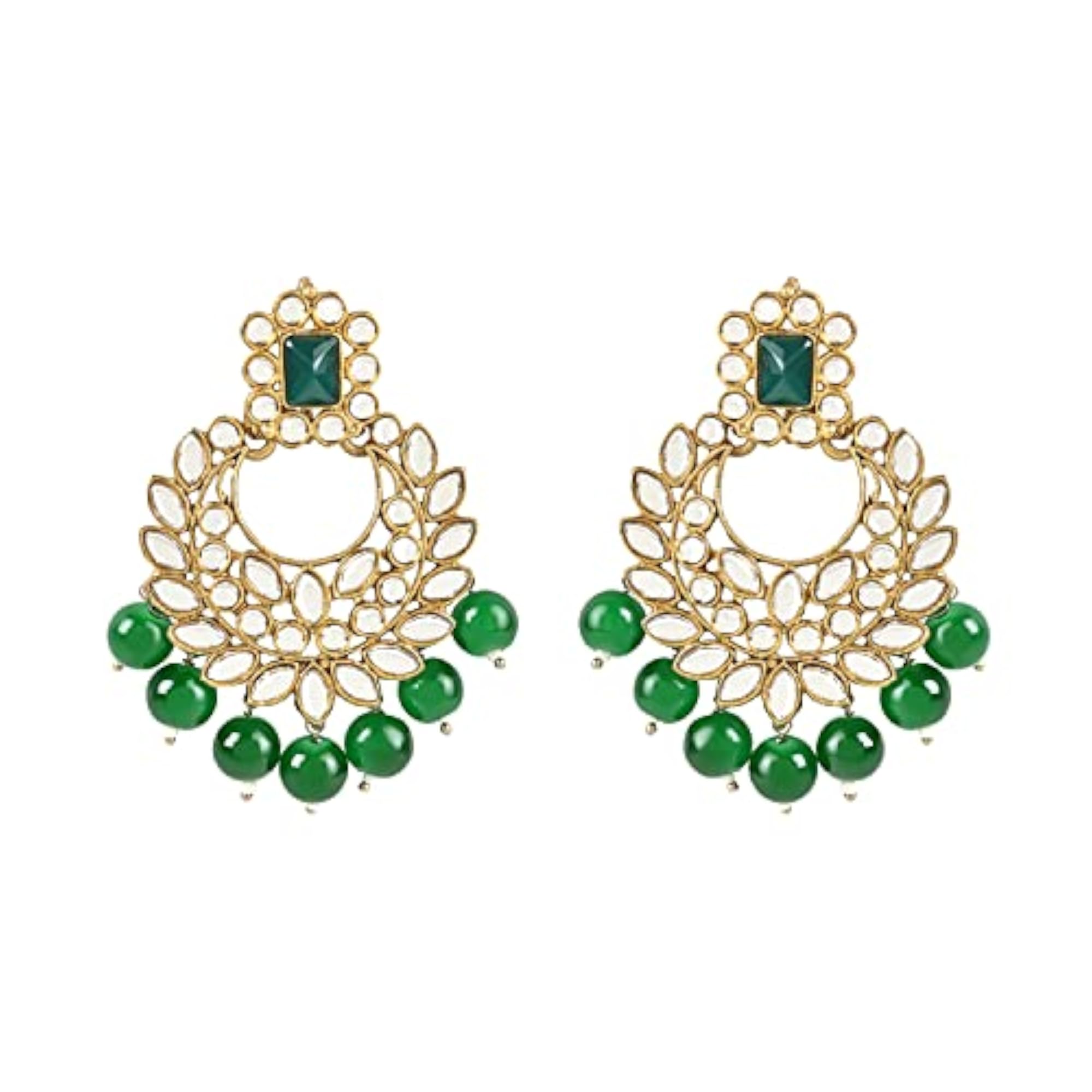 Traditional Pearl Kundan Studded Choker Necklace Set with Maang Tikka